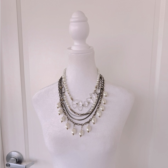 Silpada KRN Practical Pearls Brass Necklace “Wear it 7 Ways” - Picture 1 of 8